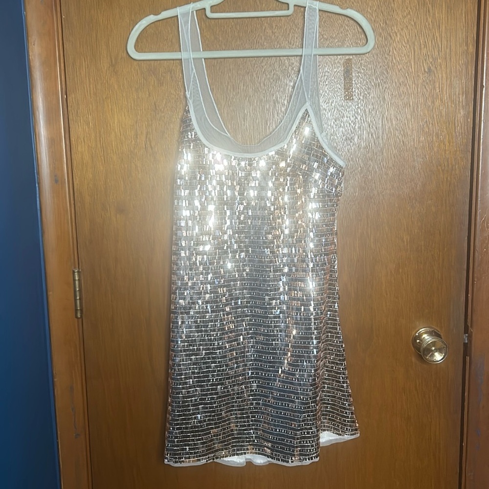 NWT Free People Champagne Gold Party Dress